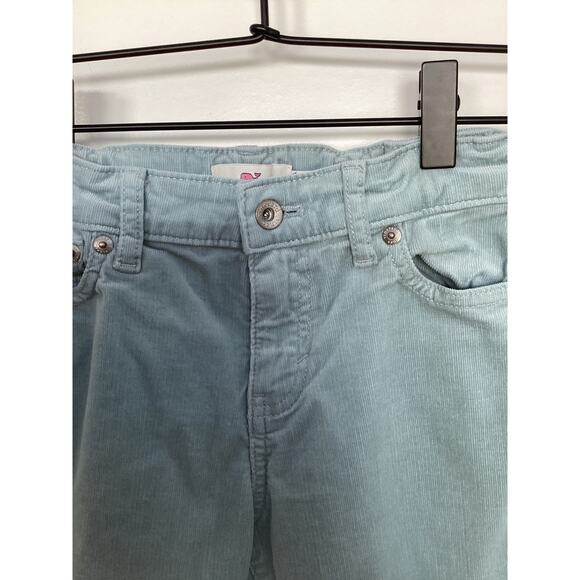 Vineyard Vines Girls Corduroy Flare Pants Preppy‎ Classic Retro Sage Blue Size 8 - Picture 3 of 12